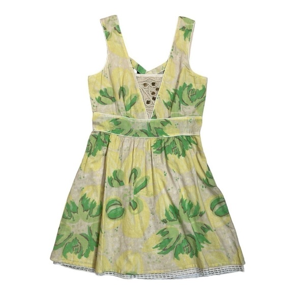 Free People Floral Mini Dress - Picture 4 of 16